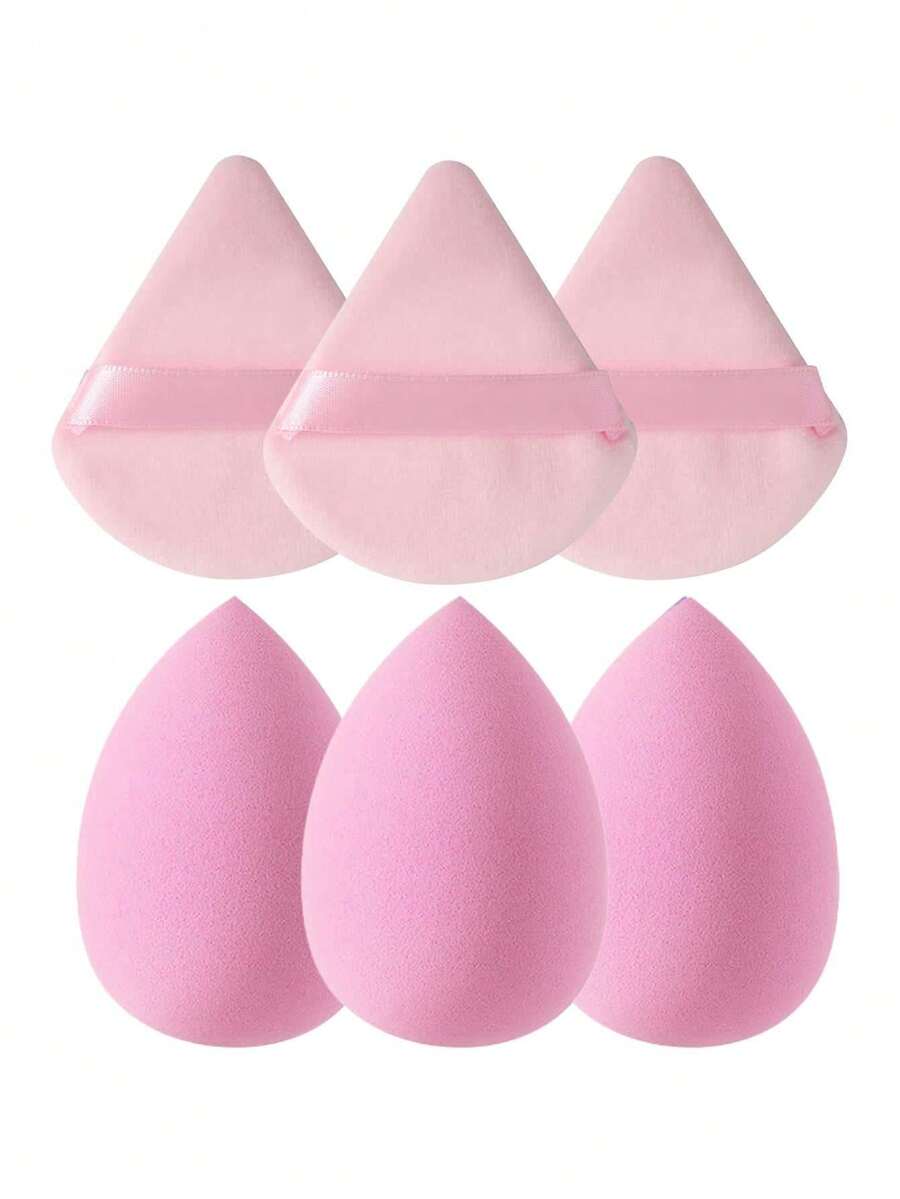 6pcs Makeup Sponge Set, Suitable For Cream And Powder Concealer, Soft ...