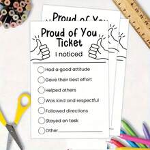 20pcs Minimalist Modern Recognition Cards, You Are Great And Outstanding, Suitable For Employee Recognition, Office Supplies, Colleagues, Students, Teachers Appreciation, Paper Cards - Sets - View 2