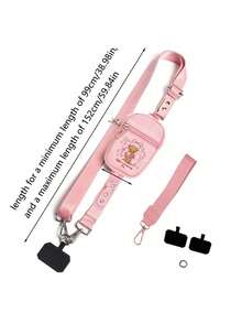 Phone Lanyard Multifunctional With Small Pouch, Adjustable Crossbody Phone Strap, Detachable Coin Purse Card Holder, Anti-Loss Phone Chain Halter, Compatible With All Phone Models, Suitable For Students, Office Workers, Outdoor Travel, Commuting, Birthday Summer Outing Gift, Phone Strap, Phone Back Strap, Crossbody Chain, Fashion Accessory, Shopping Hiking Portable Storage For Small Items - Multicolor - View 11