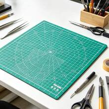 King Kong 14 Inch Square Rotating Cutting Mat, Great Value, Rotatable, Green, Non-Slip Bottom, Four-Sided Rubberized Corners, Suitable For Crafts, Sewing, Leather, Advertising And More - Single Piece - View 3
