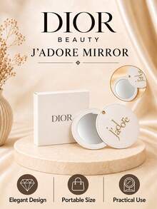 Dior 迪奧真我鏡子,白色合成皮革材質、內建高清鏡面、小巧輕薄便攜、日常補妝隨身收納、送禮自用皆宜 - 白色 - 查看 2
