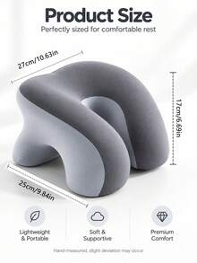 Ergonomic Office Nap Pillow, Soft Desktop Sleeping Cushion, Portable Home School Travel Rest Pillow, Christmas Thanksgiving Gift Choice - Multicolor - View 8