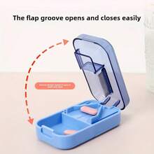 Pill Cutter Transparent Plastic Pill Splitter Pill Divider Pill Separator - Multi-color - View 8