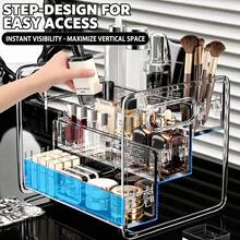 1pc 3-Tier Storage Rack, Tea Cup Coffee Cup Holder, Spice Rack, Flower Stand Bookshelf, Suitable For Kitchen, Bathroom, Office And Other Places, Fast Drainage And Ventilation, Moisture-Proof And Mildew-Proof, Kitchen Storage Supplies, Kitchen Decoration - View 4