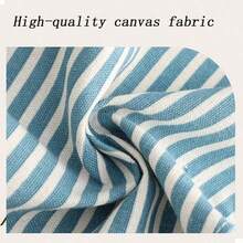 Linen Striped Apron, Fashionable And Breathable, Suitable For Housework, Restaurant, Home, Outdoor, Kitchen And Other Occasions, Princess Waist Design, Equipped With Shoulder Straps And Waistband, Made Of High-Quality Fabric, Resistant To Friction And Pilling, Adjustable Back Tie, Suitable For Various Body Types. - Multicolor - View 3