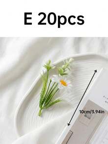 1/15件裝 人造迷你雛菊，清新自然風，2.4~3.4英吋易照顧塑膠花，四季適用，適合婚禮與生日派對、微縮模型、DIY手工藝、收藏裝飾、手帳計畫本、車內、仙女花園、陽台、露台與庭院 - 迷你雛菊 - 查看 21