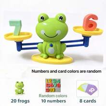 Frog Balance Math Toy Green Plastic Toy, Parent-Child Interactive Weight Stacking And Counting Game, Ideal Educational Toy For Children And Young People For Logical Thinking And Intellectual Development | Interactive Learning | Durable Toy, Random Number Colors Early Childhood Math Enlightenment Frog Balance Scale Toy Number Addition And Subtraction Matching Cognitive Teaching Tool 3D Number Weights With Learning Cards Children Weight Balance Cognitive Parent-Child Interactive Educational Game Halloween Christmas Birthday Gift - Multicolor - View 17