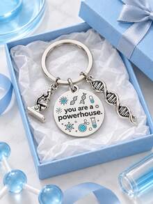 Biology Gifts Biology Teacher DNA Keychain Appreciation Perfect Meaningful For Biologist Teachers Lovers Women Men Science Themed Gift - Multicolor - View 7
