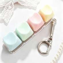 1pc Keyboard Fidget Toy, Fidget Clicker Keyboard Stress Relief Keychain, Button Stress Relief Gift Suitable For Adults To Relieve Stress And Pass Time (4 In 1 I), Perfect Gift For Birthday, Holiday Or Special Occasion, Bring Happiness And Relaxation To Your Friends And Colleagues. Fun Highlight For Party Or Gathering - Multicolor - View 10