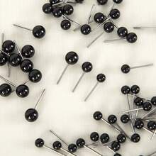 150pcs/Set Needle Black Bean Doll Eyes Diy Accessories In Multiple Sizes - Black - View 4