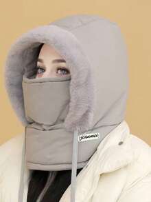 1pc Unisex Thermal Lined Warm Ski Outdoor Cycling Balaclava Ear Warmer Face Mask Neck Warmer - A - View 7