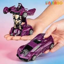 unilabo Amazing Transforming Sports Car Toy: Inertia-Driven Gliding Racing Car, 2-In-1 Robot Vehicle Auto-Transforming - Perfect Creative Gift Choice For Boys! - Multicolor - View 4