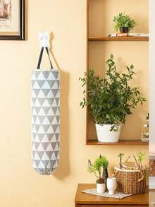 Reusable Plastic Bag Storage Rack, Wall-Mounted Plastic Bag Organizer, Large Shopping Bag Dispenser For Halloween, Christmas - Multicolor - View 10