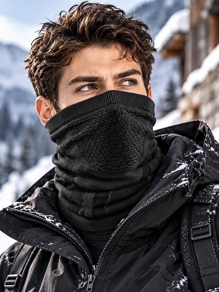 Outdoor Running Cycling Warm Cold-Proof Breathable Face Mask, Unisex For Men And Women, Ski Face Mask