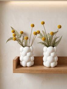White Cloud Shaped Desktop Storage Box, Aesthetic Vanity Makeup Brush Holder, Multifunctional Pen Holder, Modern Desktop Decor, Cute Room Decoration For Bedroom, Vanity And Office Desk - S - View 7