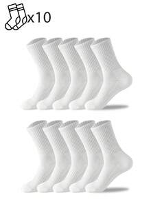 1/5/10/20 Pairs Unisex Long Tube Socks, Striped Casual Socks For Daily Wear, All-Season Sports Socks - Multicolor - View 18