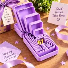 7pcs Gift Box Fun Nesting Surprise Ring Box, Stackable Prank Gift Box, Multi-Layer Routine Jewelry Box, Suitable For Proposal, Birthday, Halloween, Christmas - Multicolor - View 4