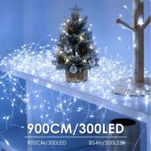 Đèn dây pháo hoa điều khiển từ xa USB dây đồng trắng, 3m 100 LED, 6m 200 LED, 9m 300 LED tùy chọn, đèn cành pháo hoa chống nước với điều khiển từ xa đa năng, 8 chế độ chiếu sáng có thể chuyển đổi, bao gồm chức năng hẹn giờ và điều chỉnh độ sáng. Dây đồng mỏng linh hoạt với độ dẻo cao, có thể uốn cong và quấn tự do để tạo nhiều hình dạng khác nhau. Cấp nguồn USB tiện lợi, phù hợp sử dụng trong nhà và ngoài trời - Đèn pháo hoa USB - Xem 13