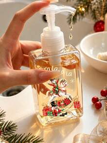 Nutcracker 透明真空泵瓶 | 秋季可補充壓泵瓶，防漏塑膠旅行分裝瓶；旅行泡泡分裝瓶－透明塑膠材質，無香料、不含乳膠（適用於乳液和底妝），適用於洗手液、牙膏、洗髮精、潤髮乳等；旅行必備，透明旅行化妝品容器（適用於底妝、保濕霜等）－僅限手洗，省空間設計，適合日常居家使用，萬聖節居家裝飾 - 彩色 - 查看 8
