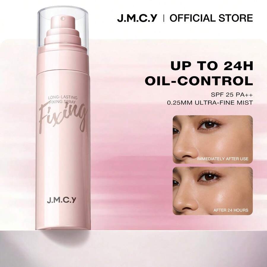 J.M.C.Y Setting Spray Makeup - Ringan, Melembapkan, Mengontrol Minyak, Tahan Lama, Tahan Keringat, Anti Luntur, Kabut Halus, Tidak Menggumpal, Ringkas dan Portabel, Cocok untuk Perjalanan Sehari-hari, Kencan, Pesta, Perbaikan Riasan Saat Bepergian, Natal, Halloween