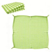 1pc Children's High Chair Cushion, Children's Dining Chair Pad, Children's Outdoor Picnic Mat, Drawing Mat - Plaid - View 9