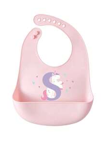 1 cái/2 cái/3 cái yếm ăn silicone cho bé, thoải mái, điều chỉnh được, dễ vệ sinh, in 26 chữ cái, thiết kế hoạt hình dễ thương, phù hợp mọi mùa, chống tràn khi ăn - Nhiều màu - Xem 28