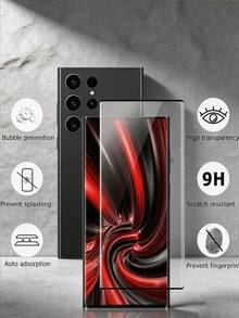 2Pcs 3D Curved HD Tempered Glass Film Full Coverage 9H Hardness Explosion Proof Anti Scratch Phone Screen Protector Compatible With Samsung Galaxy/Honor/ Reno/Compatible With Xiaomi/ Note 15 14 13 Pro+ 4G 5G No Bubble Automatic Adsorption Protective Film - Clear - View 8