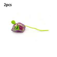 2pcs Shiny Foil Mouse Shape Cat Toy, Interactive Bite‑Resistant Kitten Chew Toy With Long Tail, Fun Playing Toy For Indoor Cats - View 9