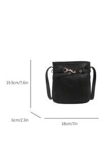 2026 Autumn New Versatile Large Capacity Shoulder Bag, Fashion Minimalist Design, Niche Crossbody Bag, Women's Shoulder Bag - Black - View 3