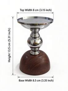 Chic Exquisite Iron Candle Holder – Simple Textured Candle Stand, Fits Various Pillar Candle Sizes, Perfect For Home Decor, Room Decor, Party & Holiday, Office Styling, Living Room Accessory, Great As Halloween, Christmas, Birthday, Friend Gift - Customized - View 7