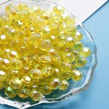 50pcs Fashionable Bright Resin Octagonal Ball Beads DIY Jewelry Necklace Bracelet Craft Making Accessories Loose Beads - Resin Beads - View 6