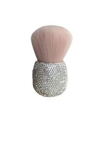 Luxury Rhinestone Portable Multi-Function Soft Powder Brush Beauty Nail Cleaning Travel Makeup Brush - Multicolor - View 7