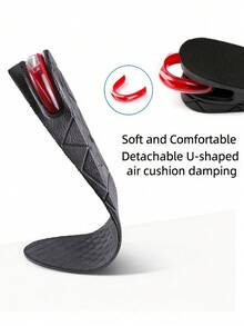 1 Pair Geometric Pattern Commuter TPU Fine Fleece Height-Increasing Full Insole Beach All-Season Halloween - Black - View 7
