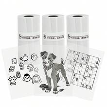 Color-Revealing Transparent Adhesive Stickers Clear Mini Printer Refill Paper For Christmas DIY Gifts, Halloween Journals, Photo Printing, Study Notes, Inventory Recording, Compatible Refill Tape Only - View 64