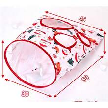 1pc Christmas Pet Cat Tunnel Toy With Mouse Toy For Cats And Dogs - View 2
