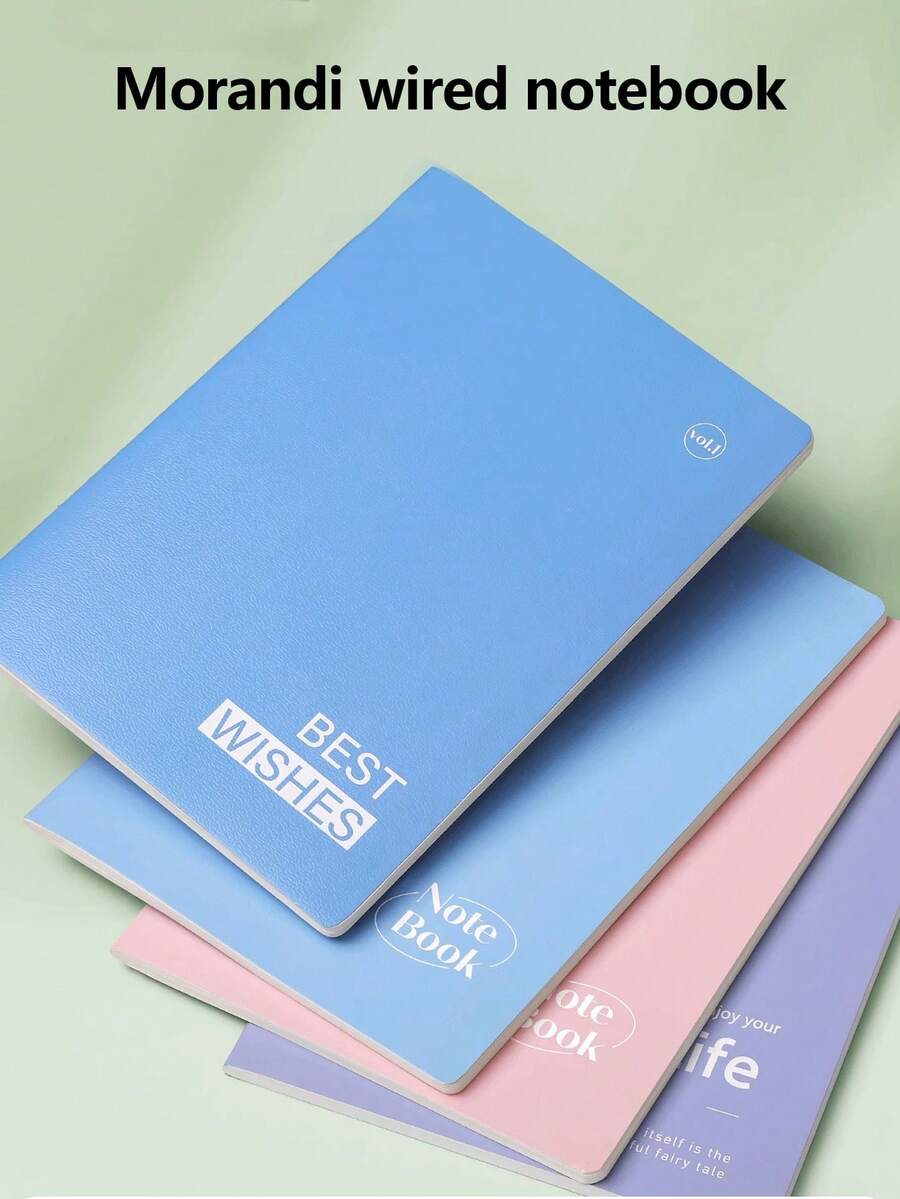Minimalist B5 Notebook, 16K Lined Practice Book For Middle School Students, Highly Attractive INS Style A5 Softcover Memo Copybook - Multicolor - View 1