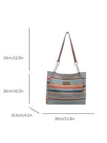 Autumn/Winter New Fashion Versatile Commuter Shoulder Tote Bag For Women - Blue - View 5