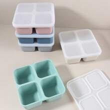 800ml Large Capacity Sealed Silicone Baby Food Storage Container, Freezer & Microwave Baby Meal Prep Container - Multicolor - View 2