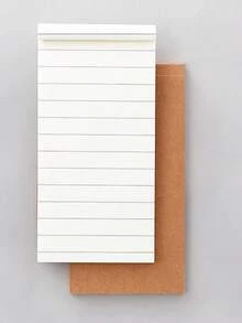 1pc Kraft Paper Notebook 50 Sheets Suitable For Study, Office, Note-Taking - one-size - View 3
