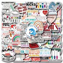 60 PCS Phlebotomy Stickers, A Set Of Vibrant And Colorful Beautiful Stickers, Suitable For All Kinds Of Holidays, Party, Laptops, Tablet, Skateboards, Journals, Scrapbooks, Water Bottles Stickers - one-size - View 10