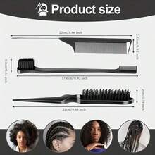 8pcs Crochet Hook Set | Plastic Weaving And Hairstyling Tools For Artistic Hair Crafts And Wig Weaving - View 8