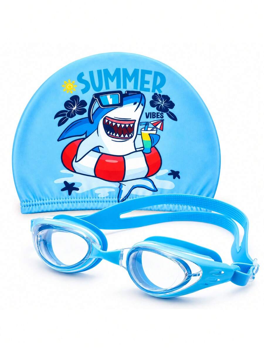Children's Swim Goggles Set, High-Definition Goggles, And A Cute Swim ...