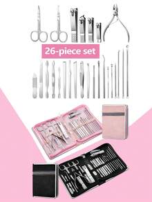 Manicure & Pedicure Set - Professional Nail Clipper Combination (Includes Nail File & Nail Remover Tools), Complete Nail Care Tools For Hands And Feet, With Portable Storage Box - Multicolor - View 10