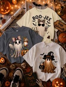 Women T-Shirts - Apricot White Dark Gray - View 2