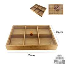 Divided Storage Organiser With Clear Acrylic Lid And Knob, 30 * 20 Cm Or 35 * 25 Cm, For Jewellery And Dressing Table Accessories - View 10