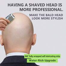 Men's Reusable Manual Bald Head Shaver, 9-Layer Floating Blade Scalp Razor, Smoother Than Electric Shavers, Portable Bald Head Grooming Tool For Men - Upgraded Version - View 6