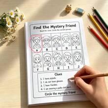 Children's Detective Activity Book, Suitable For Kids 3+, Fun Observation And Logic Puzzle Workbook, Brain-Boosting Games, Develop Visual Discrimination, Concentration And Reasoning Skills, Kindergarten Early Education Reading, Perfect Birthday And Holiday Gift For Boys And Girls - Multicolor - View 1