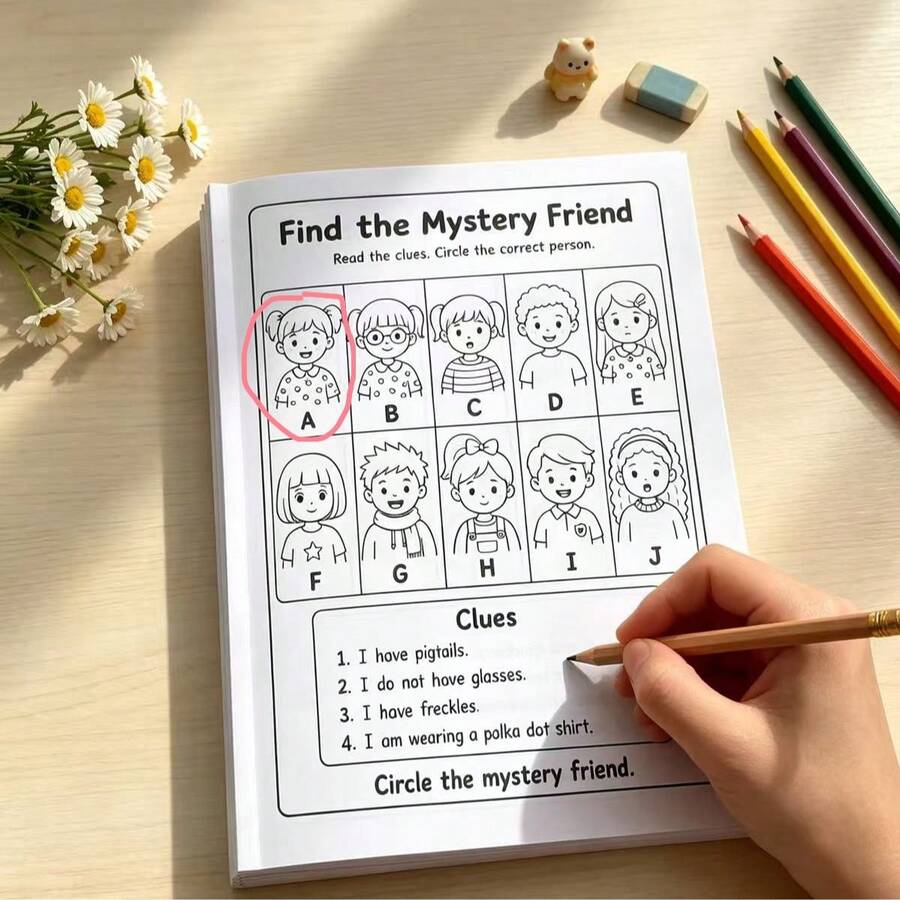 Children's Detective Activity Book, Suitable For Kids 3+, Fun Observation And Logic Puzzle Workbook, Brain-Boosting Games, Develop Visual Discrimination, Concentration And Reasoning Skills, Kindergarten Early Education Reading, Perfect Birthday And Holiday Gift For Boys And Girls - Multicolor - View 1