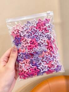 100/50/30/10pcs Cute Y2K Five-Pointed Star BB Clips, Pink & Purple ...