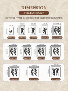 1件粉色條紋圖案貼身床單，蝴蝶結床墊套，秋季床上用品，床墊保護墊，柔軟舒適保暖透氣，可機洗，單人/雙人/加大/特大，四季通用，不含枕頭與枕套，宿舍床上用品，臥室裝飾 - 彩色 - 查看 4